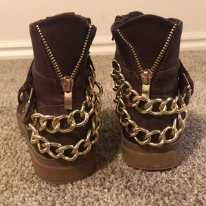 High Top Chain Sneakers